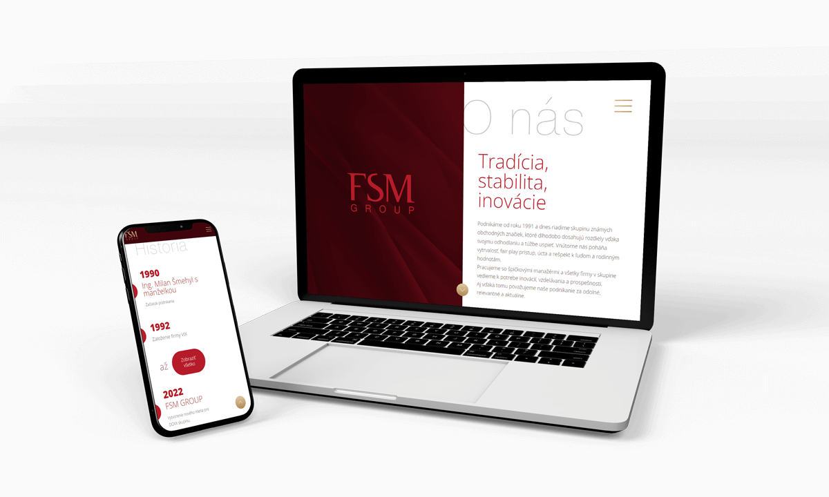 náhľad webstránky FSM group